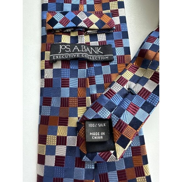 Jos Bank Executive Collection Checkered Multicolored Red - Picture 4 of 4